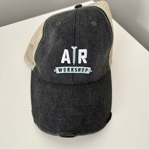 AR Workshop Embroidered Mesh Back Cap - Black & Tan